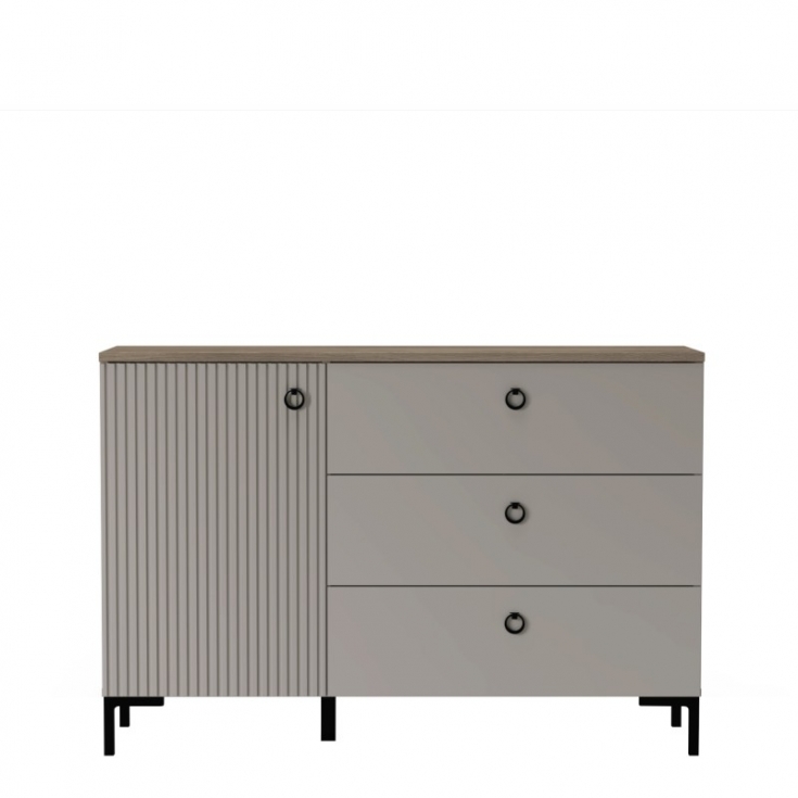 Комод DOMINICA 1d3s taupe / дуб silverjack