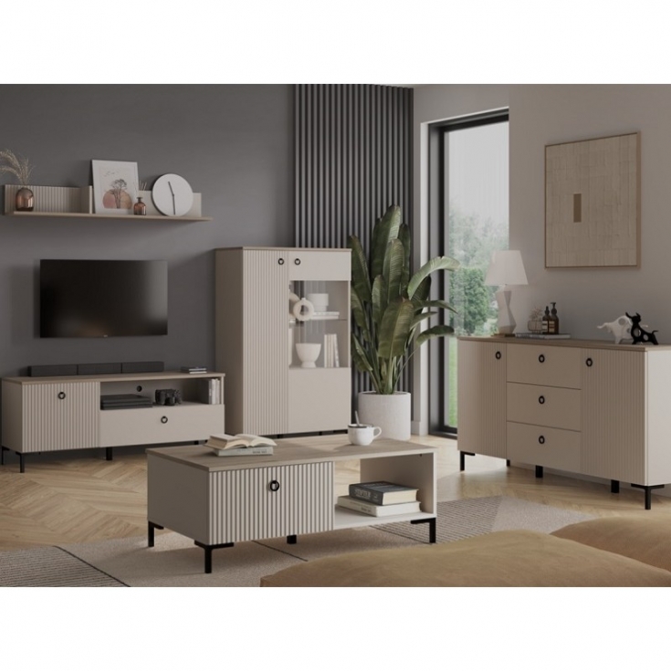 Комод DOMINICA 2d3s taupe / дуб silverjack