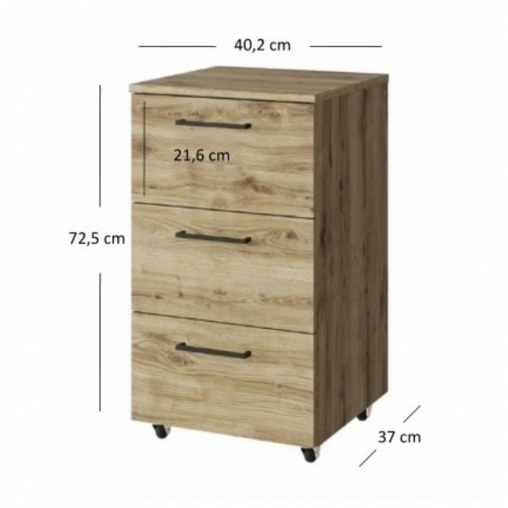 Контейнер DOORSET 3s дуб navarra