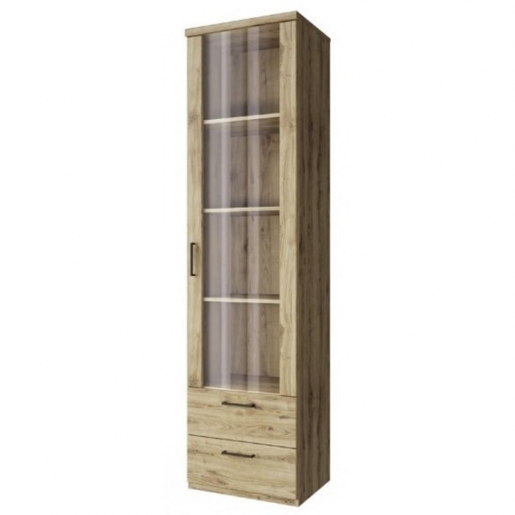 Вітрина висока DOORSET 1w2s дуб navarra